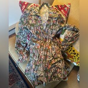 Samantha Pleet Castle Print Enchantment Tunic sz 00